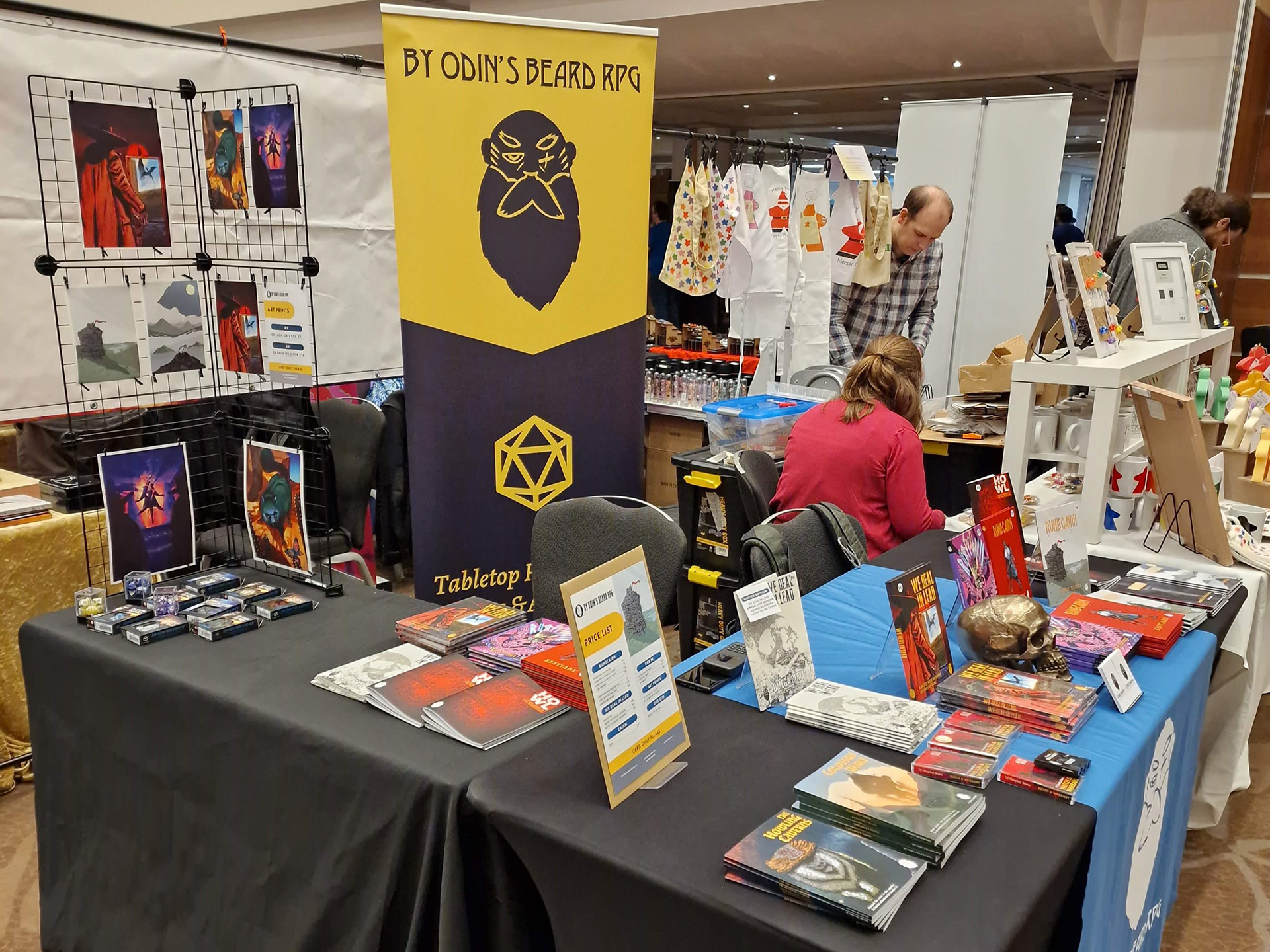 By Odin's Beard RPG stall at DragonMeet